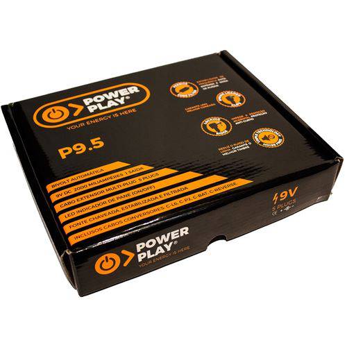 Fonte Power Play Power 9v 2000ma P9.5 P/ 5 Pedais