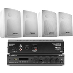 Frahm - Kit Sonorização Ambiente Com 1 SLIM800 APP + 4 PS200
