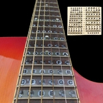 Fretboard Fret Map Escala De Notas De Guitarra Elétrica Acústica Adesivos Para Iniciantes