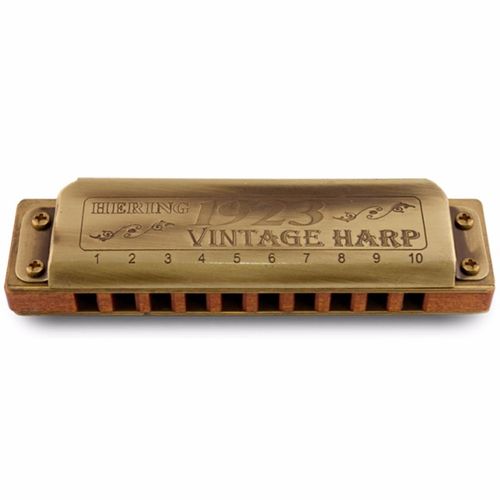 Gaita de Boca Diatônica Hering Harmônicas Vintage Harp 1923 em ( B ) 11020