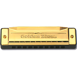 Gaita de Boca Golden Blues Diatônica 5020 G Sol Hering