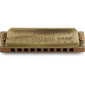 Gaita Vintage Harp 1923 20 Vozes Fa Madeira 1020f Hering