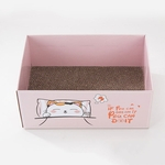 Gato arranhando Box Grinding Garras Scratcher Toy Nest papel ondulado Pad Mat Bed