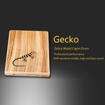 Gecko PAD-2 Cajon Mão Caixa Ritmo Zebra De madeira Natural c / Bolsa de transporte Presentes
