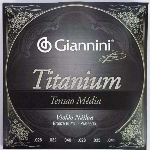Genwtm - Encord. Violao Titaniun 85/15 Prateado T.m - Giannini