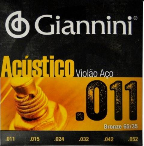 Gespw-encord. P/violao Bronze 65/35 0.011" - Giannini