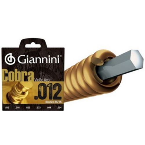 Giannini Encordoamento Violão Aço Bronze 85/15 012 Geeflks