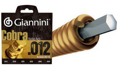 Giannini Encordoamento Violão Aço Bronze 85/15 012 GEEFLKS
