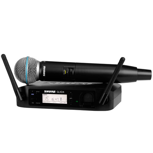 GLXD24BRB58 - Microfone S/ Fio de Mão GLXD 24BR B58 - Shure