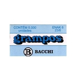 GRAMPO 23/6 GALVANIZADO CX.C/5000 BACCHI