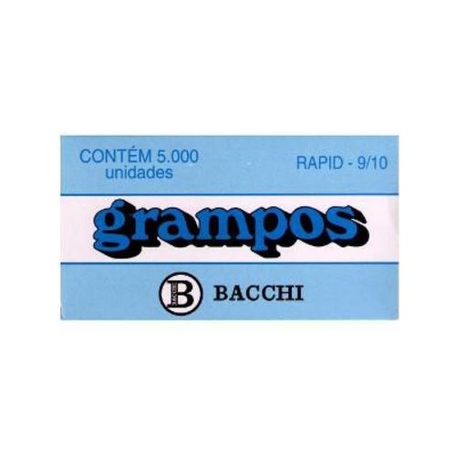Grampo 9/10 Galvanizado Rapid Cx.c/5000 Bacchi