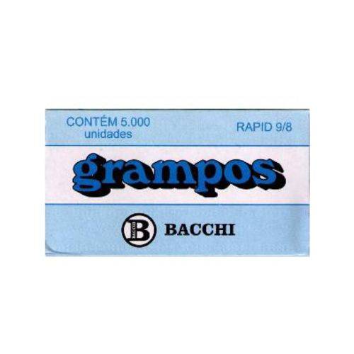 Grampo 9/8 Galvanizado Rapid Cx.c/5000 Bacchi