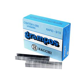 Grampo Bacchi 9/10 Rapid Galvanizado 2157-1 - 5000 Unidades
