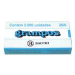 Grampos 26/6 Galvanizado Cxc/5000 Bacchi