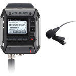 Gravador de Voz Zoom F1 Field Recorder com Microfone Lavalier