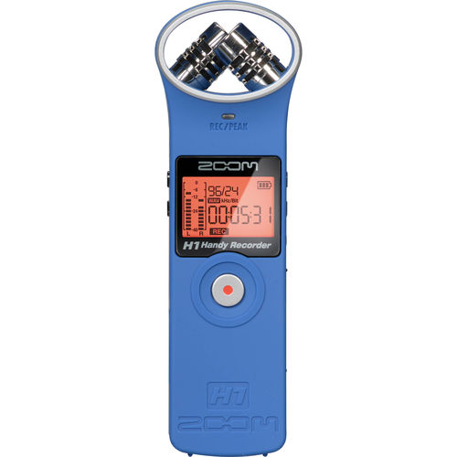 Gravador Digital de Áudio H-1 Handy Recorder Azul - Zoom
