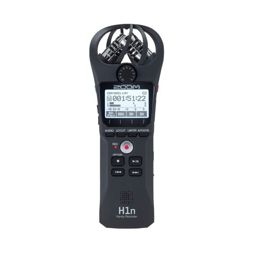 Gravador Digital de Áudio Zoom H1n Handy Recorder Black