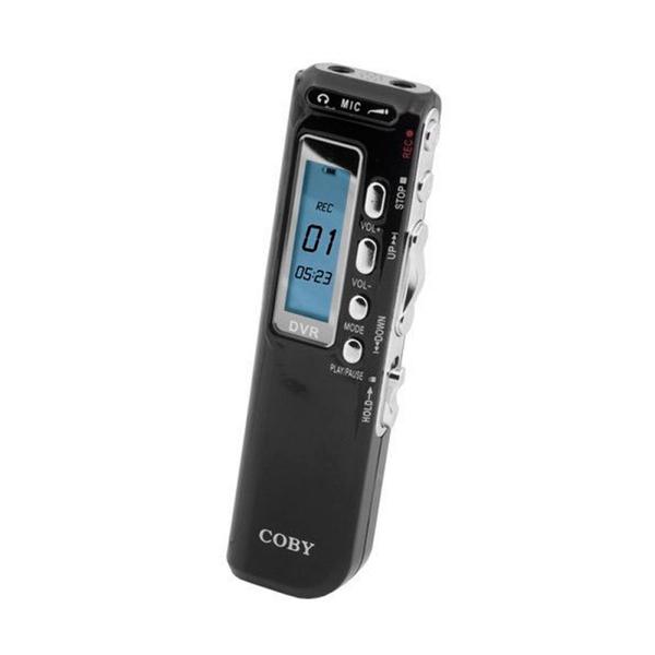 Gravador Digital de Voz Coby CVR20 4GB MP3 Player, Microfone Embutido, Entrada para Fone de Ouvido,