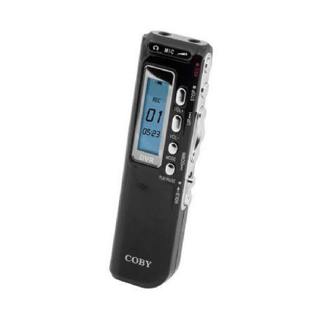 Gravador Digital de Voz e MP3 Player CVR20 Preto Coby - Coby
