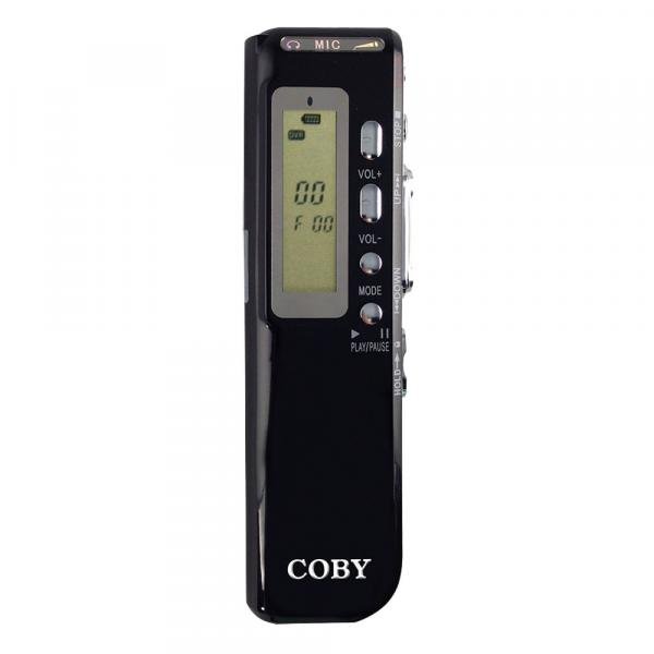 Gravador Digital de Voz, Telefônico e MP3 Player com 4 GB - Coby