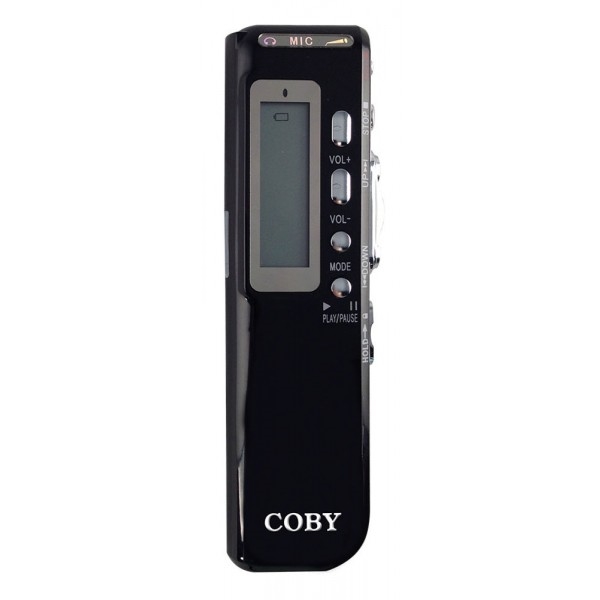 Gravador Digital de Voz, Telefônico e MP3 Player com 4 GB Preta - CVR20 - Coby