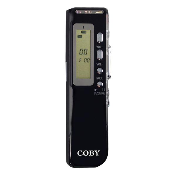 Gravador Digital de Voz, Telefônico, MP3 Player Coby, 4GB - CVR20