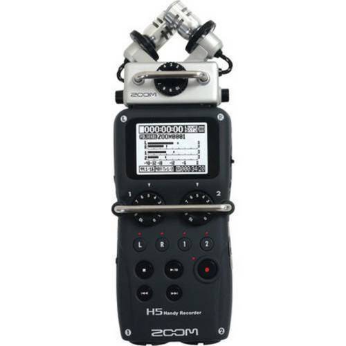Gravador Digital Zoom H5 Handy Recorder com Sistema de Microfone Intercambiáveis