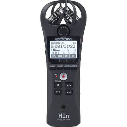 Gravador Portátil Zoom H1n com Microfone Integrado X/Y