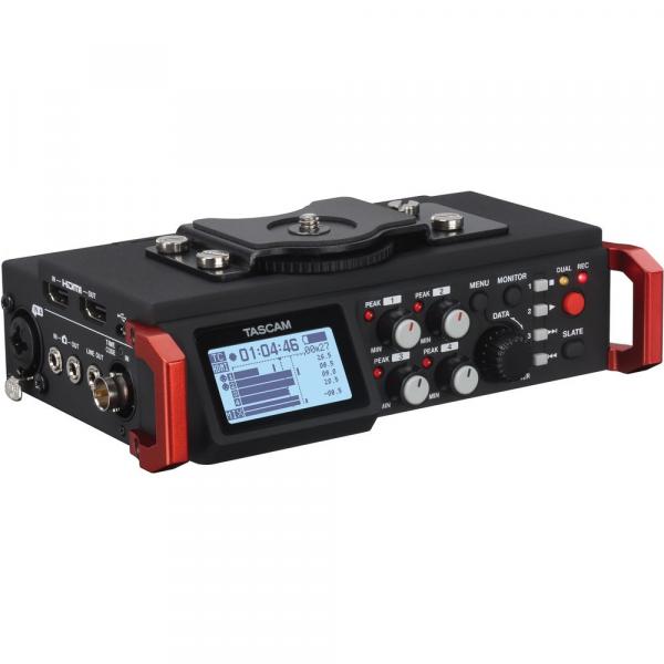 Gravador Tascam DR-701D 4 canais 6 pistas C/ Microfones Omni Integrados