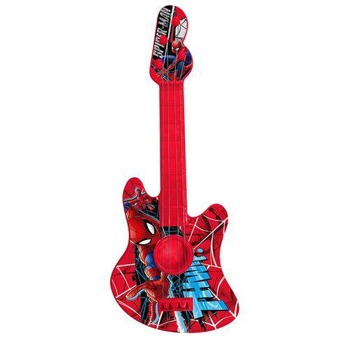 Guitarra Acustica Violão Infantil Criança Brinquedo Homem Aranha Spider Man Marvel 28cm