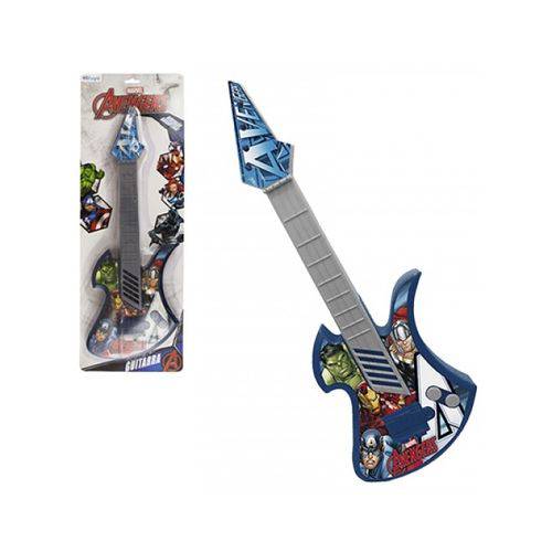 Guitarra Acustica Violão Infantil Criança Vingadores Avengers Marvel Grande 42cm