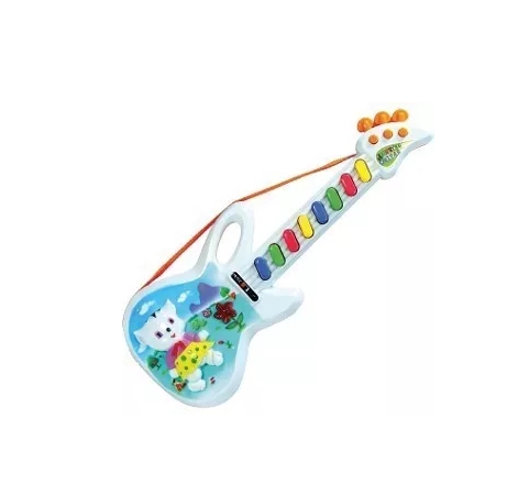Guitarra Animada Infantil Som e Luz - Artbrink - Art Brink
