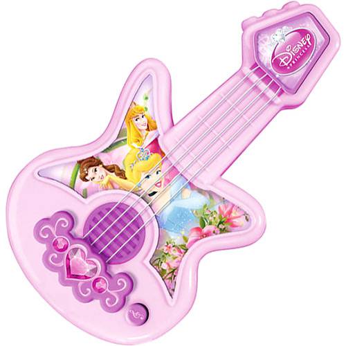 Guitarra Baby Princesas Brinquedo Infantil 1009 - Yellow