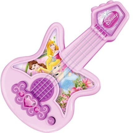Guitarra Baby Princesas Brinquedo Infantil 1009 Yellow