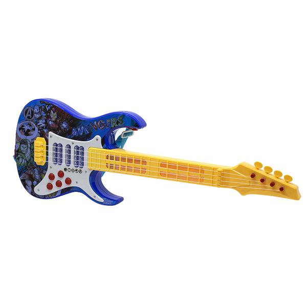 Guitarra Brinquedo Infantil com Luz e Som Vingadores Marvel - Toyng