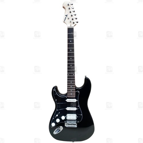 Guitarra Canhoto Strato Power Captadores Humbucker + Single Coil Preta Phx St-H - Phx