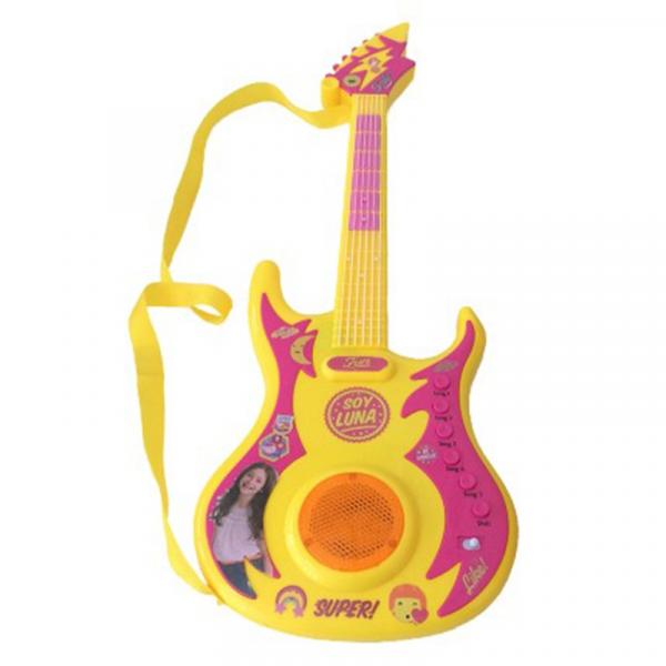 Guitarra de Brinquedo Sou Luna Amarela e Rosa Br710 Multikids
