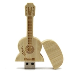 Guitarra do estilo de madeira do bordo USB 2.0 de alta velocidade Flash Drives Memory Stick U disco