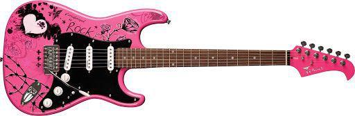 Guitarra Eagle Egp 10 Cr Pink Rosa