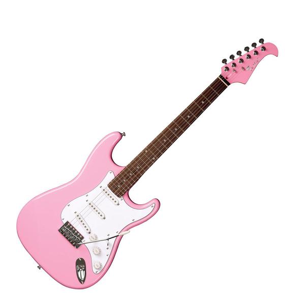 Guitarra Eagle Sts001 3s Strato Rosa