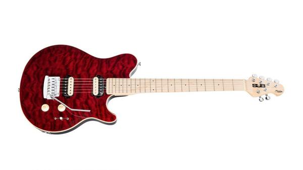 Guitarra Elet Sterling Sub Axis Ax3 - Trans Red - Musicman