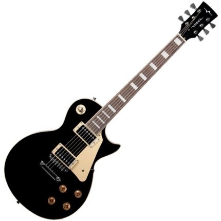 Guitarra Elétrica com Ponte Fixa Tune-O-Matic Preta Vcg621 Vogga