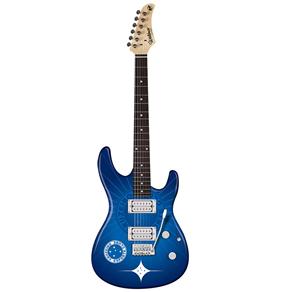 Guitarra Elétrica Cruzeiro Waldman GTU-1 CRU com 2 Captadores Humbucker e Ponte Tremolo - Azul
