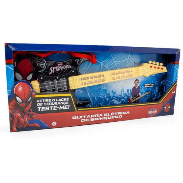 Guitarra Elétrica de Brinquedo Homem Aranha 30502 - Toyng