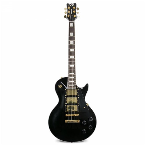 Guitarra Elétrica DOD Total Black3 Preta 6 Cordas C/ Hardware Dourado