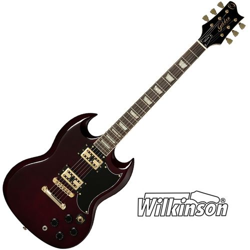 Guitarra Elétrica Gsd180G Trwn Trans Wine Golden Cap. Wilkinson