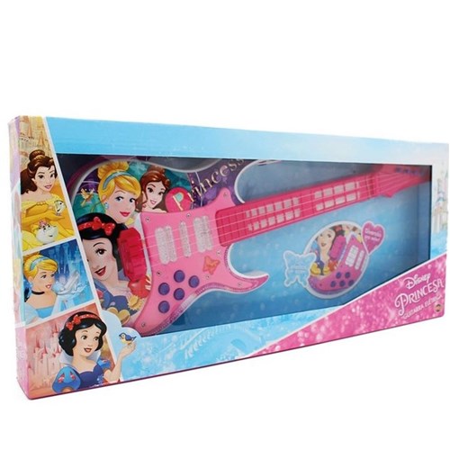 Guitarra Elétrica Infantil com Luz Princesas Disney Toyng
