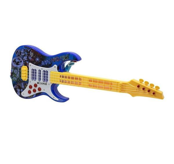 Guitarra Elétrica Infantil Marvel Avengers com Luz e Som - Toyng