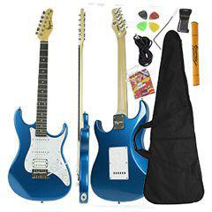 Guitarra Elétrica MBL Metallic Blue Tagima TG-520 + Acessórios