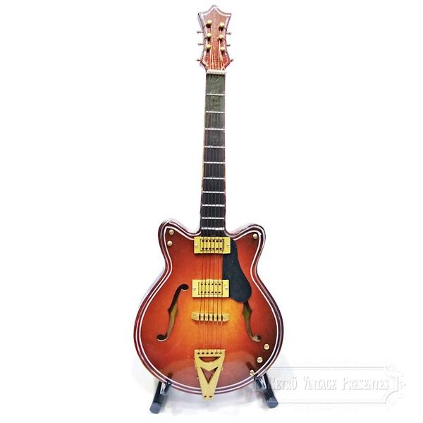 Guitarra Elétrica - Miniatura de Madeira 20cm - Craw